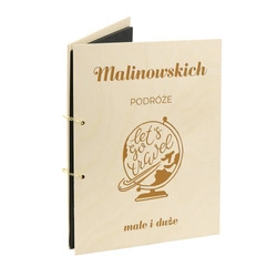 Naturalny album pionowy z personalizowaną okładką - Album rodzinny 