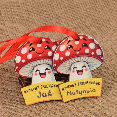 Medal Pasowanie/Dzień Przedszkolaka/Zakończenie - Imienny, Grupa Muchomorki