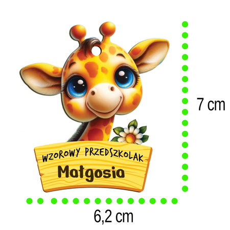 Medal Pasowanie/Dzień Przedszkolaka/Zakończenie - Imienny, Grupa Żyrafy