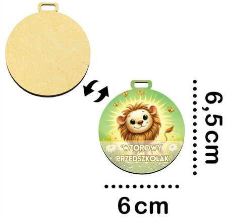 Medal Pasowanie/Dzień Przedszkolaka – Grupa Lwiątka