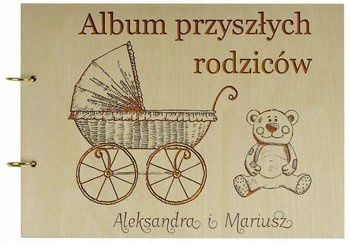 Prezent dla Kobiety w ciąży - Naturalny album poziomy