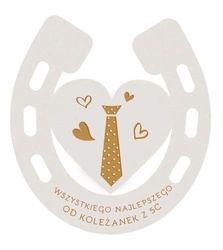 Prezent na Dzień Chłopaka - Drewniany Magnes, Podkowa