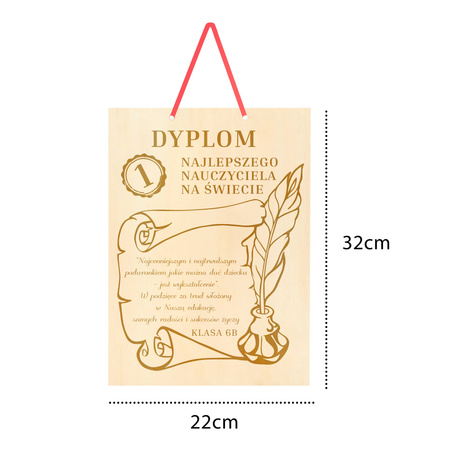 Dyplom/Świadectwo - Prezent na Dzień nauczyciela