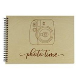 Naturalny album poziomy z personalizowaną okładką - Polaroid