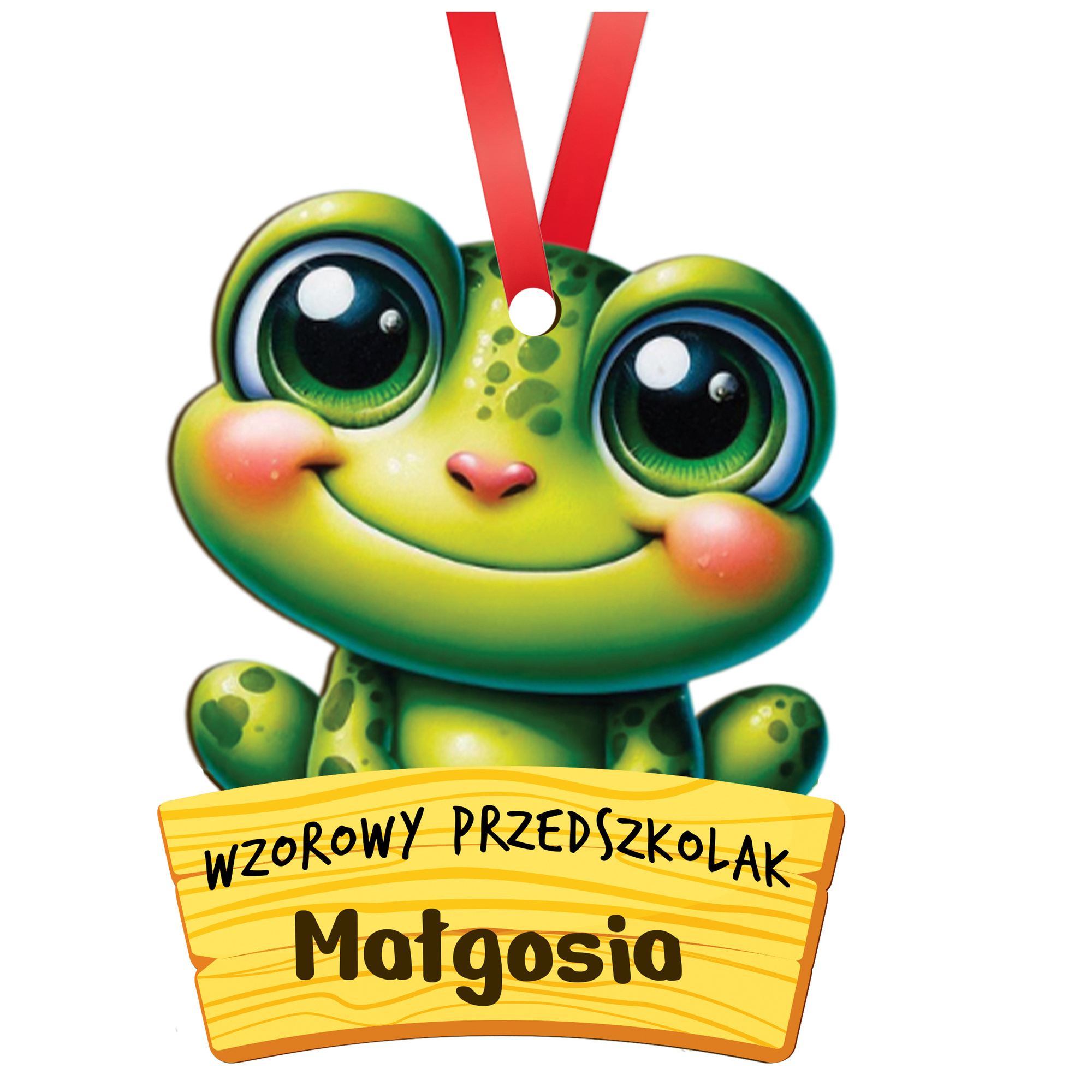 Zakończenie przedszkola - medal, żabka