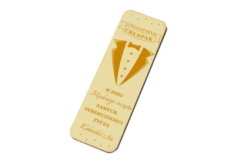 Drewniana Zakładka do Książki - Prezent na Dzień Chłopaka