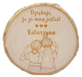 Upominek na Wieczór Panieński - Drewniany Magnes