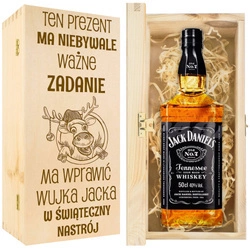 Prezent na święta świąteczny dla mężczyzny - skrzynka na whisky 