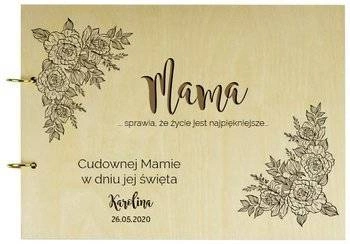 Naturalny album poziomy z personalizowaną okładką - Prezent dla Mamy 