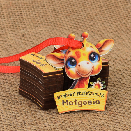 Medal Pasowanie/Dzień Przedszkolaka/Zakończenie - Imienny, Grupa Żyrafy