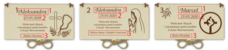 Personalizowane wiązane pudełko na pieniądze - Prezent na Bierzmowanie 