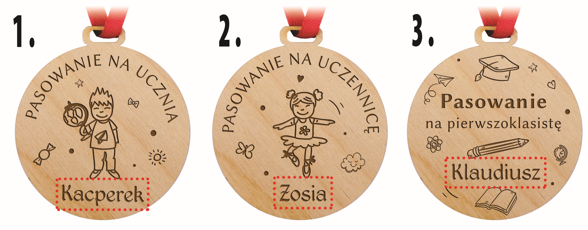 Wzory medal pasowanie