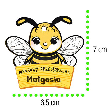 Medal Pasowanie/Dzień Przedszkolaka/Zakończenie - Imienny, Grupa Pszczółki