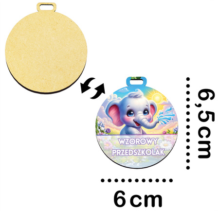 Medal Pasowanie/Dzień Przedszkolaka – Grupa Słoniki