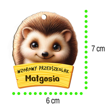 Medal Pasowanie/Dzień Przedszkolaka/Zakończenie - Imienny, Grupa Jeżyki