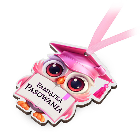 Medal na Pasowanie – Dla dziewczynek, sowa