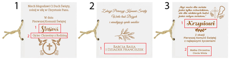 Prezent na Pierwszą Komunię Świętą - Kartka