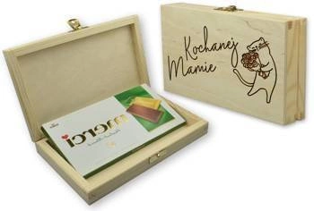 Personalizowane pudełko na czekoladę - Prezent na Dzień Mamy 