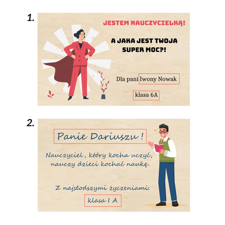 Prezent dla nauczyciela - Pudełko na czekoladę