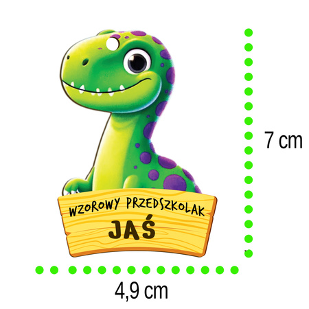 Medal Pasowanie/Dzień Przedszkolaka/Zakończenie - Imienny, Grupa Dinozaury