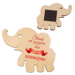 Prezent na Dzień Kobiet - Magnes w kształcie Słonika