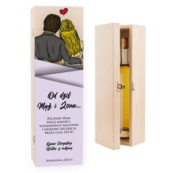 Skrzynka na wino - Prezent dla Pary Młodej