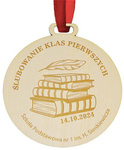 Medal na pasowanie, ślubowanie - Drewniany, personalizacja, wiele wzorów