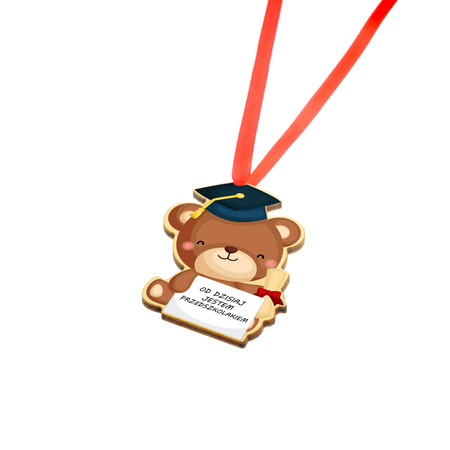 Medal Pasowanie na przedszkolaka - miś