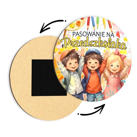 Drobne upominki dla dzieci - Magnesy z drewna
