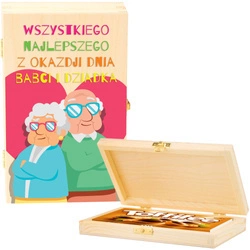 Prezent dla Babci i Dziadka - Pudełko na czekoladę