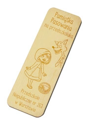 Prezent na pasowanie na ucznia/ przedszkolaka - Drewniana zakładka do książki