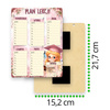 Plan lekcji pasowania na ucznia pamiątka szkolna z magnesem