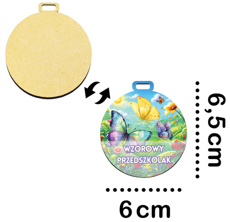 Medal Pasowanie/Dzień Przedszkolaka – Grupa Motylki