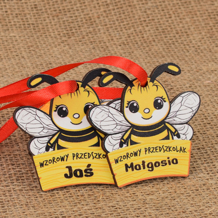 Medal Pasowanie/Dzień Przedszkolaka/Zakończenie - Imienny, Grupa Pszczółki