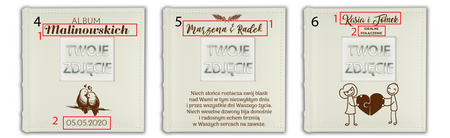 Personalizowany album z ekoskóry - Prezent dla Pary Młodej 