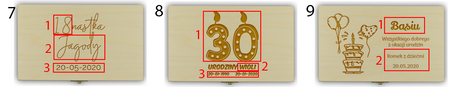 Personalizowane pudełko na czekoladę - Prezent na Urodziny 