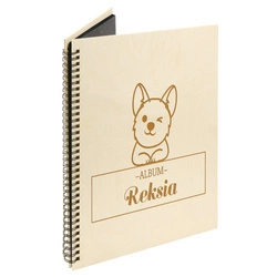 Naturalny album pionowy z personalizowaną okładką - Zwierzęta 