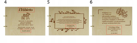 Naturalny album poziomy z personalizowaną okładką - Prezent na odejście z pracy 