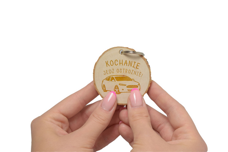 Prezent dla Chłopaka/Mężczyzny - Drewniany Brelok