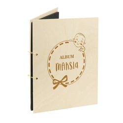 Naturalny album pionowy z personalizowaną okładką - Prezent dla Dziecka 