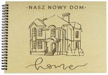 Naturalny album poziomy z personalizowaną okładką - Prezent na nowy dom 