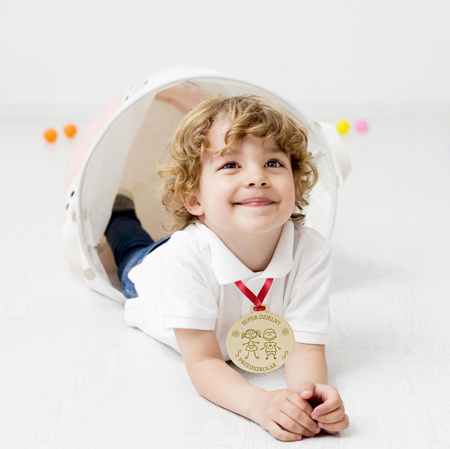 Medal na Pasowanie - Drewniany, personalizacja, wiele wzorów