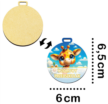 Medal Pasowanie/Dzień Przedszkolaka – Grupa Żyrafki