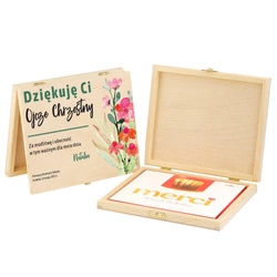 Prezent dla Chrzestnych na Komunię - Pudełko na Merci