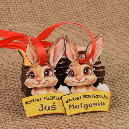 Medal Pasowanie/Dzień Przedszkolaka/Zakończenie - Imienny, Grupa Zające