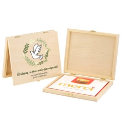 Drewniane pudełko - Chrzest