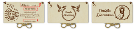 Personalizowane wiązane pudełko na pieniądze - Prezent na Bierzmowanie 