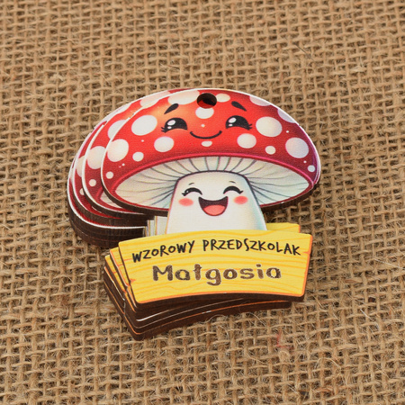 Medal Pasowanie/Dzień Przedszkolaka/Zakończenie - Imienny, Grupa Muchomorki