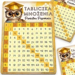 Tabliczka mnożenia drewniana – prezent na pasowanie