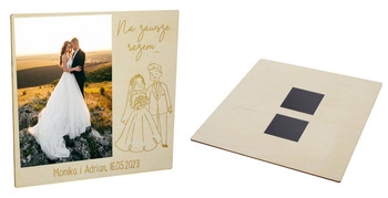 Prezent na Rocznicę Ślubu - Drewniana Ramka na Zdjęcie